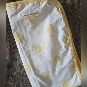 Monica + Andy Yellow Sun Print Blanket